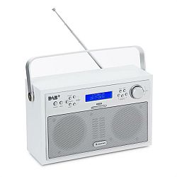 Auna Akkord, biele, digitálne rádio, prenosné, DAB+/PPL-FM, rádio, budík, LED