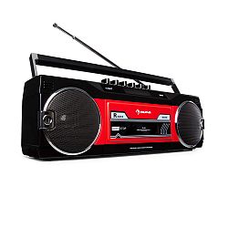 Auna Duke DAB, kazetový magnetofón, rádio, DAB+/FM, BT, USB, SD, teleskopická anténa