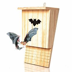 Blumfeldt Domček pre netopiere, vtáčia búdka, pomoc pri prezimovaní, celoročne obývateľný, borovicové drevo