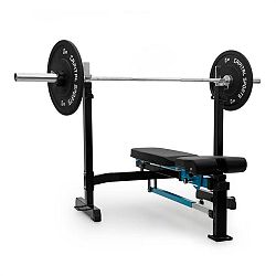 Capital Sports Benchex posilňovacia lavička, šikmá a plochá lavička, zaťažiteľnosť do 250 kg, modrá farba