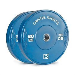 Capital Sports Nipton 20, kotúč, závažie, 2 x 20 kg, tvrdená guma, modrý