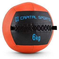 Capital Sports Wallba 6, oranžový, 6 kg, wall ball, syntetická koža
