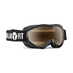 KLARFIT Snow View, čierna, lyžiarske okuliare, snowboardovanie, REVO vrstva, celorámové