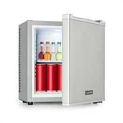 Klarstein Secret Cool, mini chladnička, minibar, 13 l, trieda A+, 0 dB, strieborná
