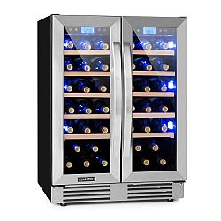 Klarstein Vinovilla Duo 42 2-zónová chladnička na víno, 126l, 42 fliaš, 3 farby, sklená
